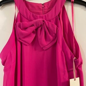 Alex marie haulter bow tie dress size 14 chiffon material NWT